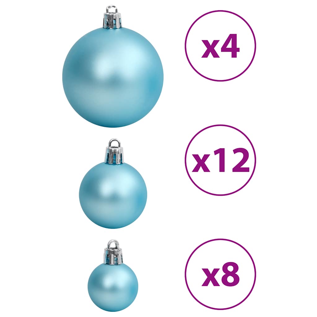 Christmas Baubles 100 pcs Turquoise 3 / 4 / 6 cm