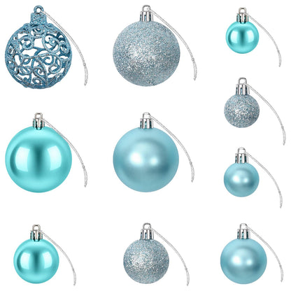 Christmas Baubles 100 pcs Turquoise 3 / 4 / 6 cm