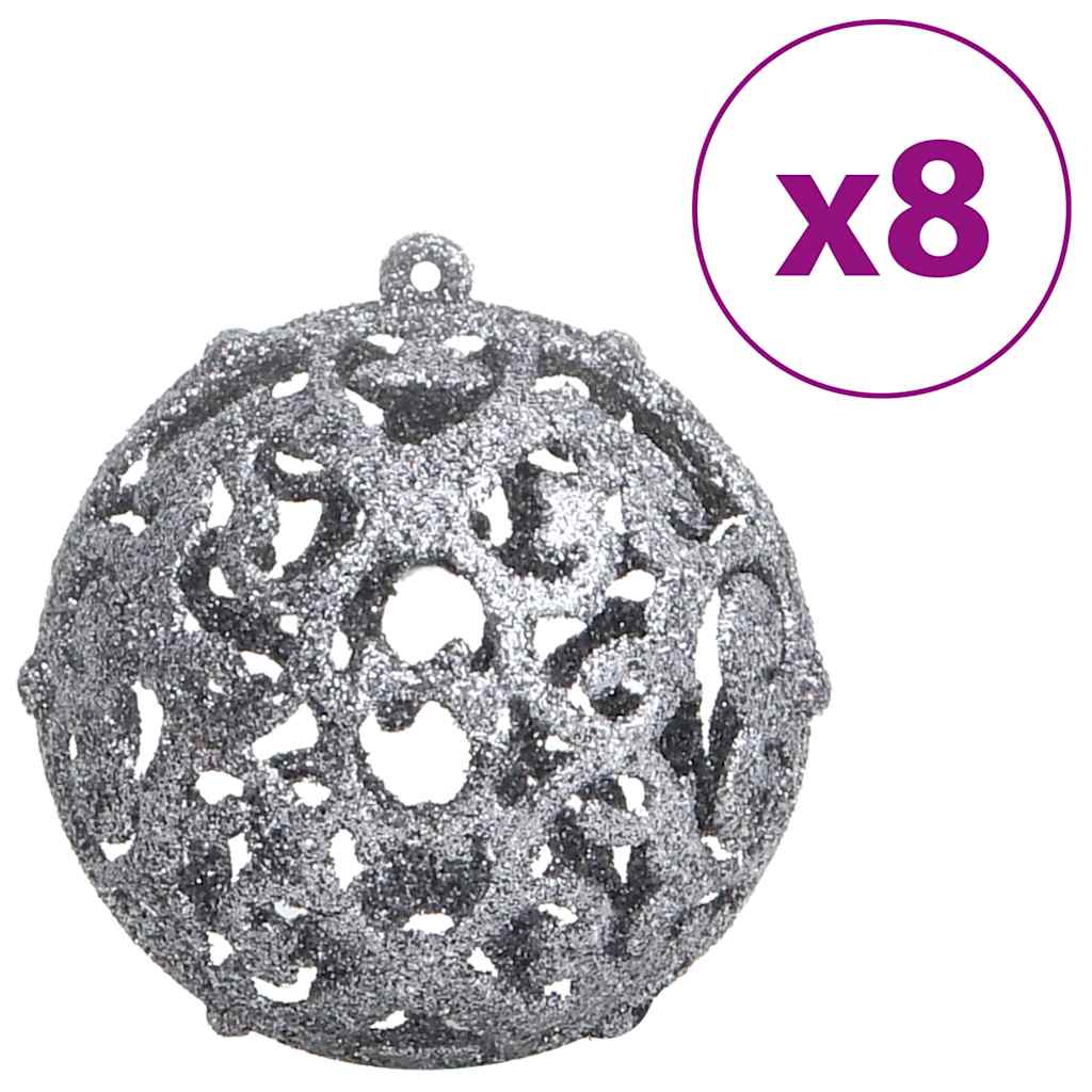 Christmas Baubles 100 pcs Blue and Silver 3 / 4 / 6 cm