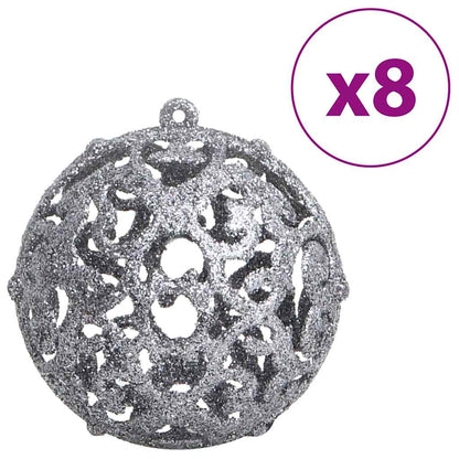 Christmas Baubles 100 pcs Blue and Silver 3 / 4 / 6 cm