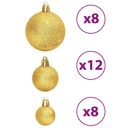Christmas Baubles 100 pcs Gold and Wine Red 3 / 4 / 6 cm