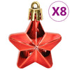 111 Piece Christmas Bauble Set Red Polystyrene