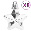 111 Piece Christmas Bauble Set Silver Polystyrene