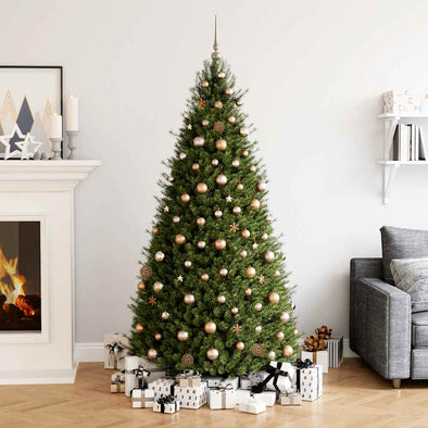 111 Piece Christmas Bauble Set Rose Gold Polystyrene