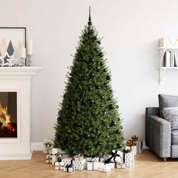 111 Piece Christmas Bauble Set Black Polystyrene