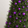 111 Piece Christmas Bauble Set Purple Polystyrene