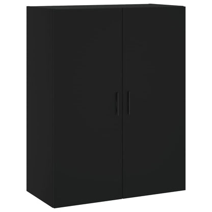 Wall Mounted Cabinets 2 pcs Black 69.5x34x90 cm