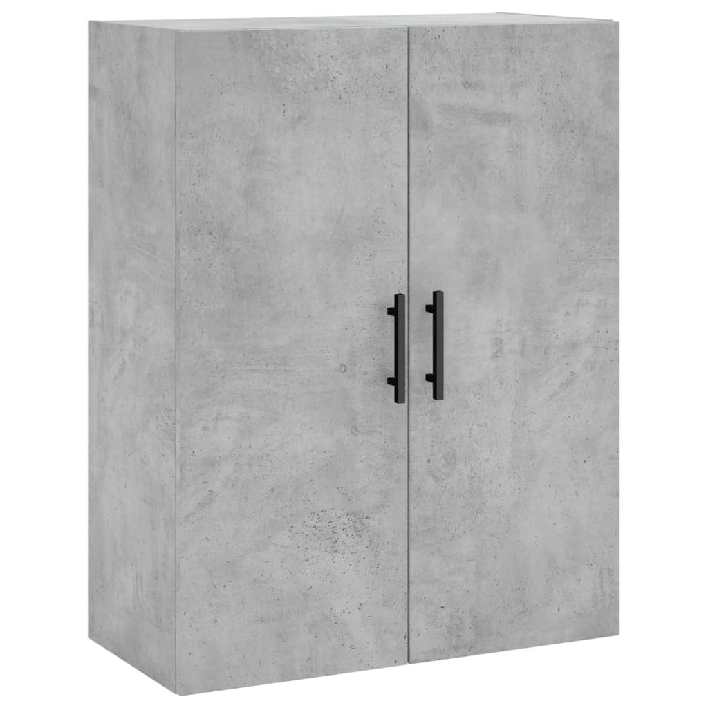 Wall Mounted Cabinets 2 pcs Concrete Grey 69.5x34x90 cm