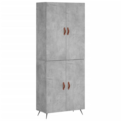 Highboard Concrete Grey 69,5x34x180 cm Engineered Wood
