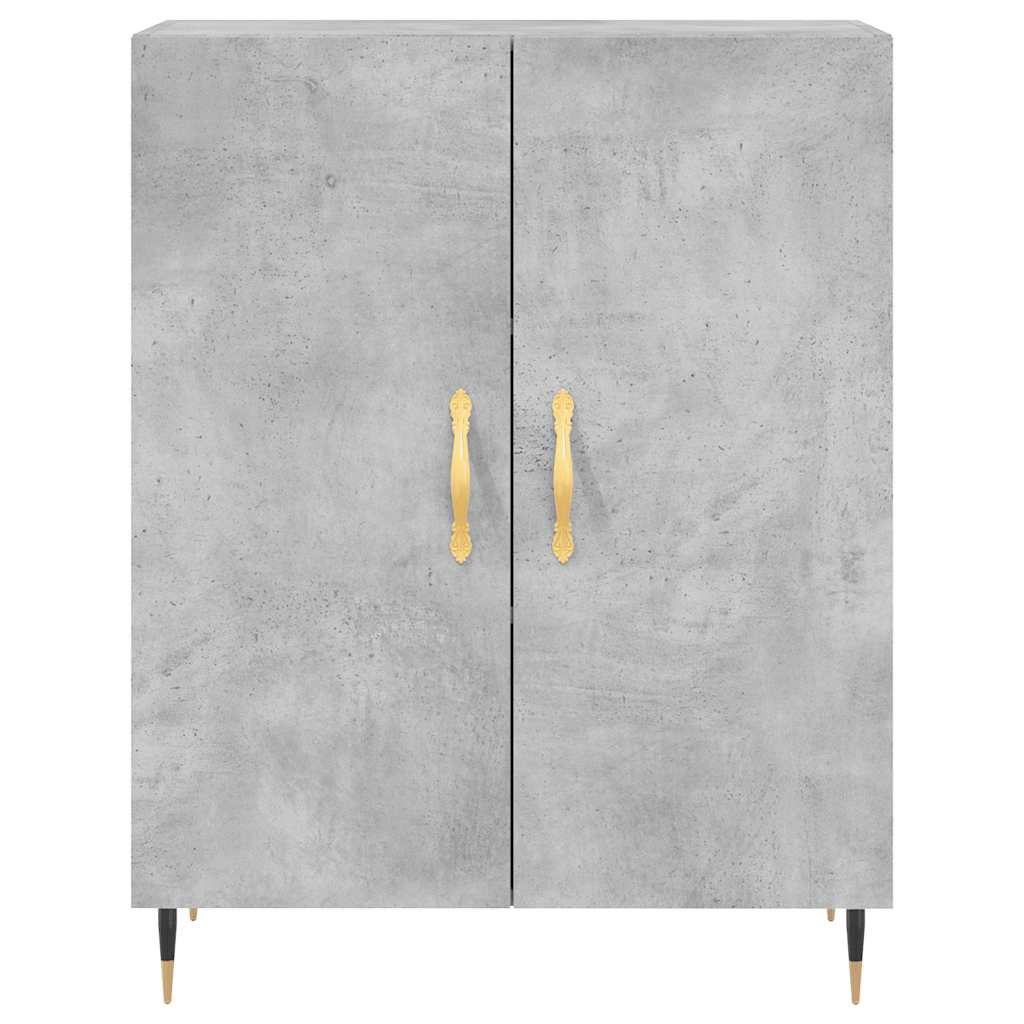 Highboard Concrete Grey 69,5x34x180 cm Engineered Wood