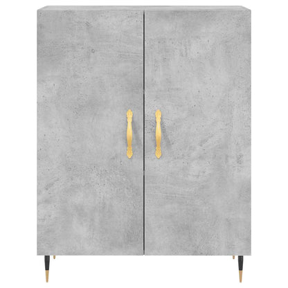 Highboard Concrete Grey 69,5x34x180 cm Engineered Wood