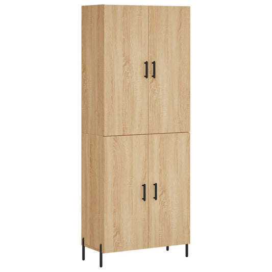 Highboard Sonoma Oak 69,5x34x180 cm Engineered Wood
