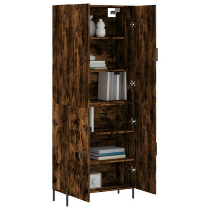 Highboard Smoked Oak 69,5x34x180 cm Engineered Wood