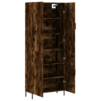 Highboard Smoked Oak 69,5x34x180 cm Engineered Wood