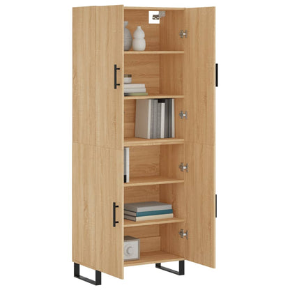 Highboard Sonoma Oak 69.5x34x180 cm Engineered Wood