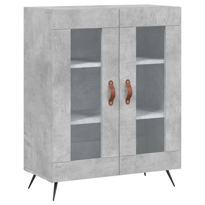 Highboard Concrete Grey 69,5x34x180 cm Engineered Wood
