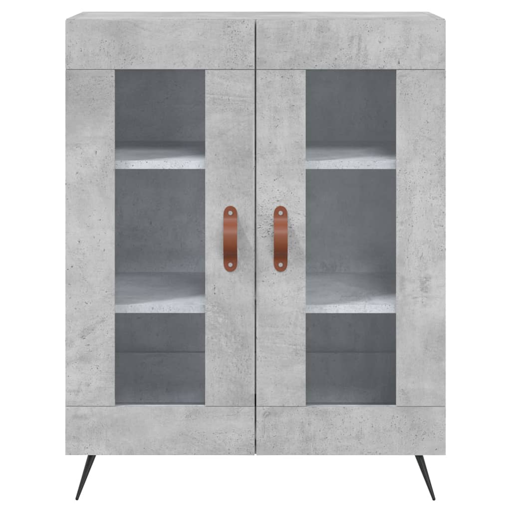 Highboard Concrete Grey 69,5x34x180 cm Engineered Wood