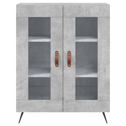 Highboard Concrete Grey 69,5x34x180 cm Engineered Wood