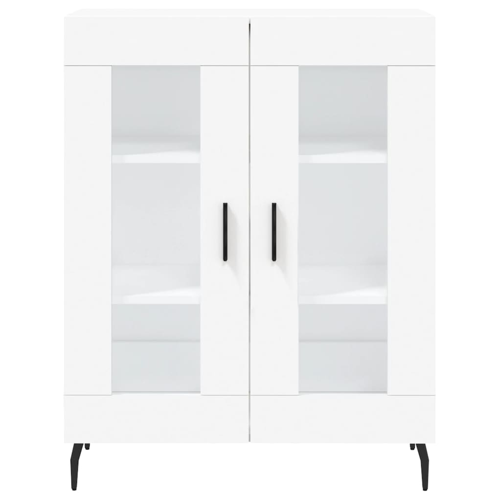 Highboard White 69.5x34x180 cm Engineered Wood