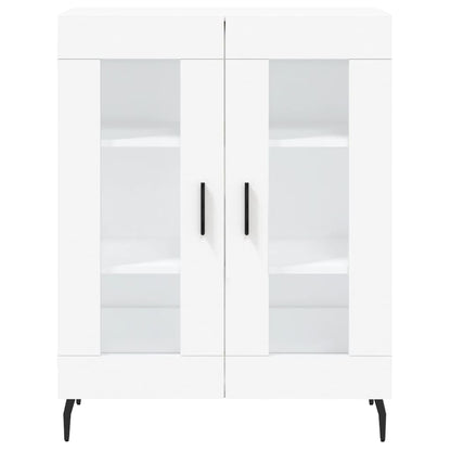 Highboard White 69.5x34x180 cm Engineered Wood