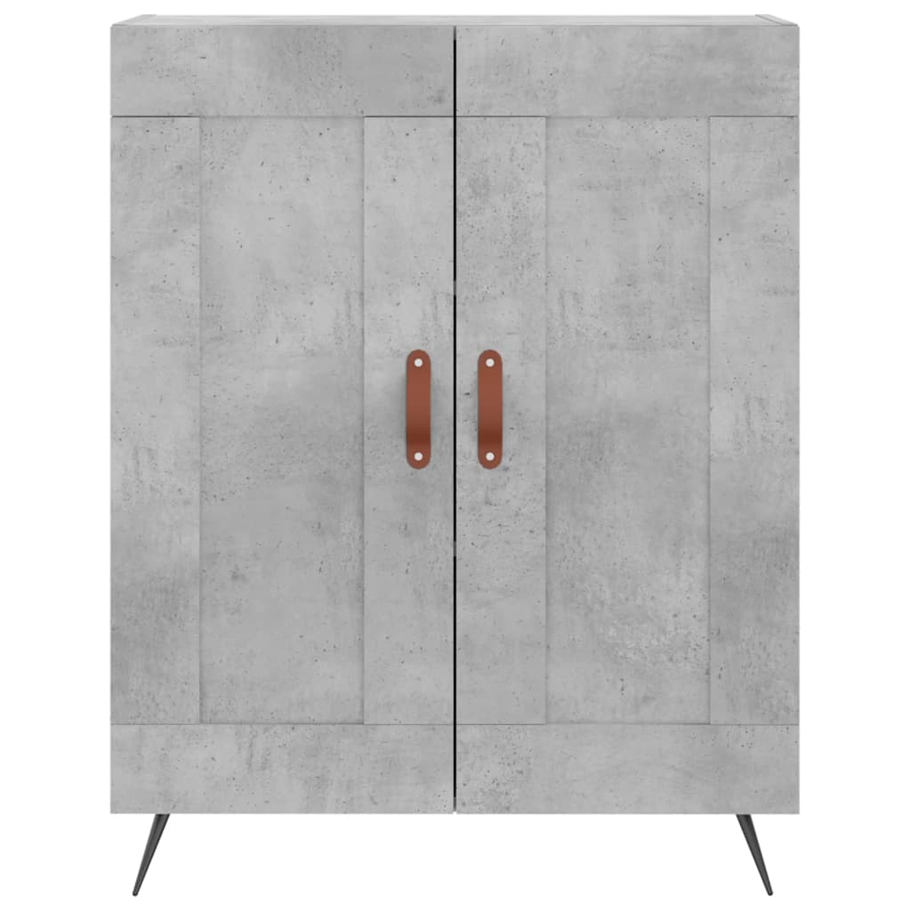 Highboard Concrete Grey 69,5x34x180 cm Engineered Wood