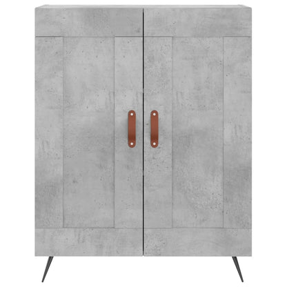 Highboard Concrete Grey 69,5x34x180 cm Engineered Wood