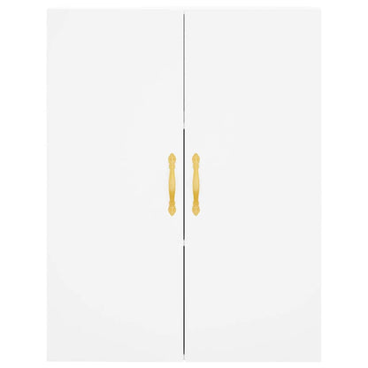 Highboard White 69,5x34x180 cm Engineered Wood