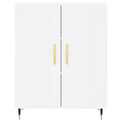 Highboard White 69,5x34x180 cm Engineered Wood