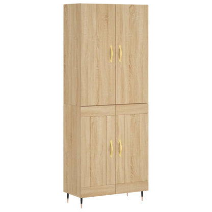Highboard Sonoma Oak 69,5x34x180 cm Engineered Wood