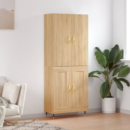 Highboard Sonoma Oak 69,5x34x180 cm Engineered Wood