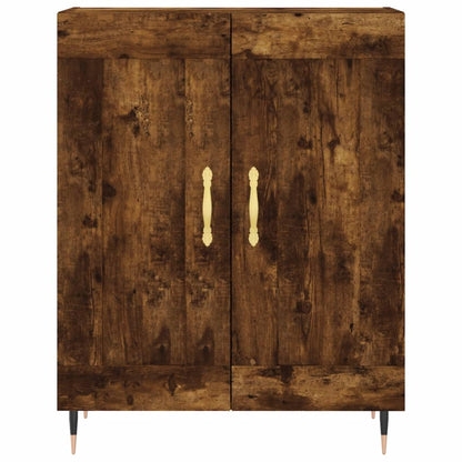 Highboard Smoked Oak 69,5x34x180 cm Engineered Wood