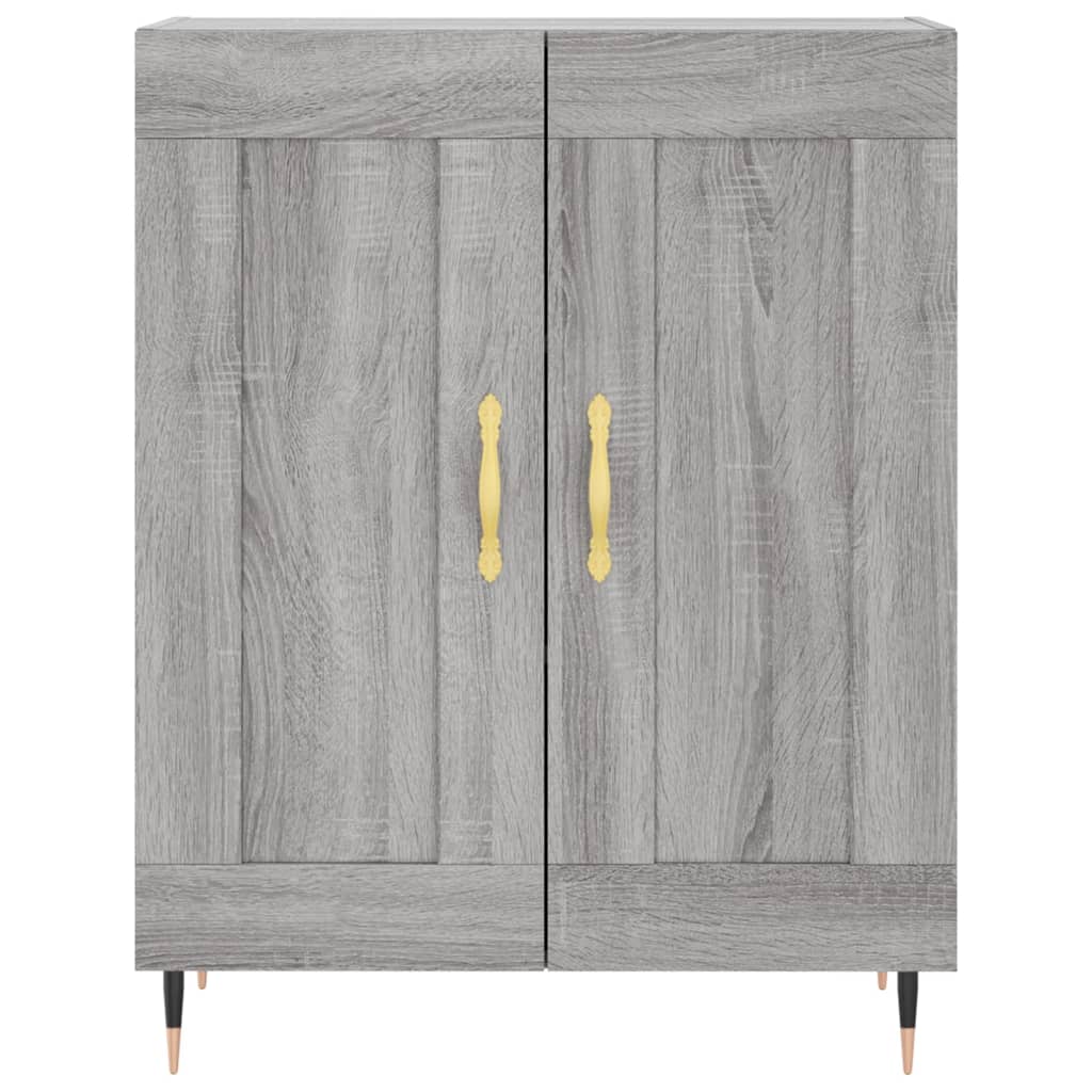 Highboard Grey Sonoma 69,5x34x180 cm Engineered Wood
