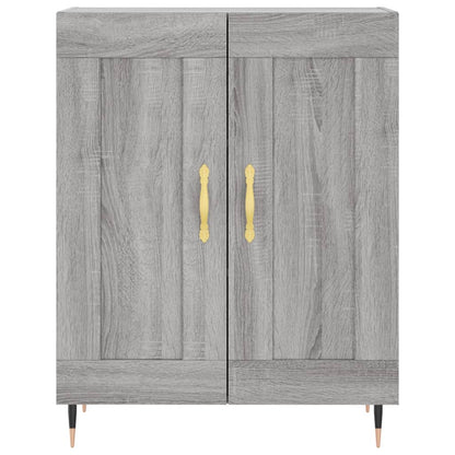 Highboard Grey Sonoma 69,5x34x180 cm Engineered Wood