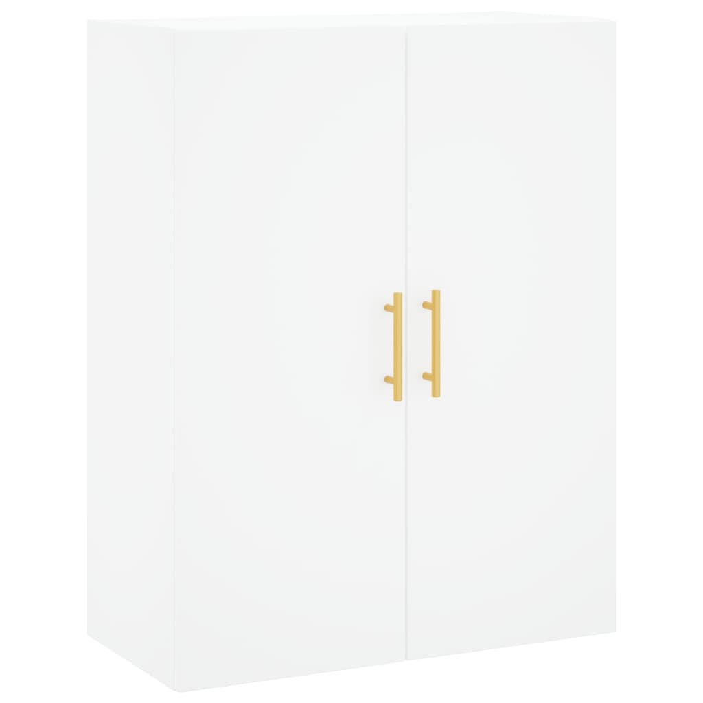 Highboard White 69.5x34x180 cm Engineered Wood