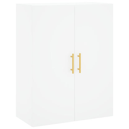 Highboard White 69.5x34x180 cm Engineered Wood