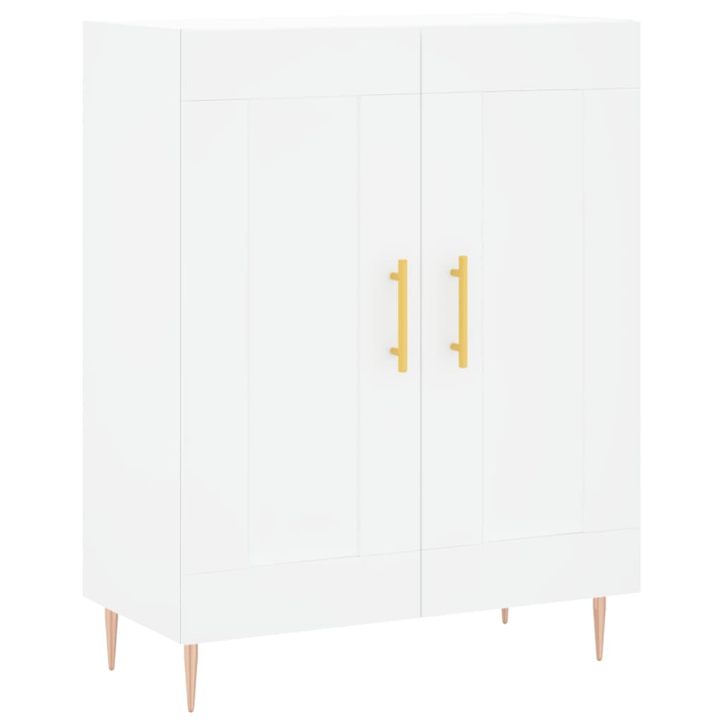 Highboard White 69.5x34x180 cm Engineered Wood