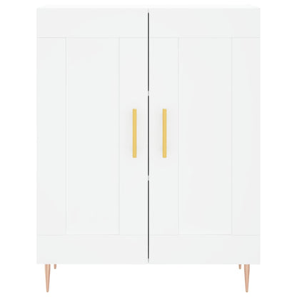Highboard White 69.5x34x180 cm Engineered Wood
