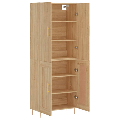 Highboard Sonoma Oak 69.5x34x180 cm Engineered Wood