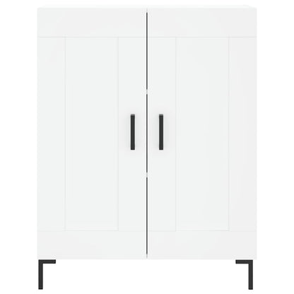 Highboard White 69.5x34x180 cm Engineered Wood