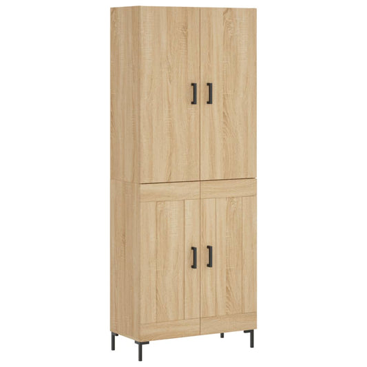 Highboard Sonoma Oak 69,5x34x180 cm Engineered Wood