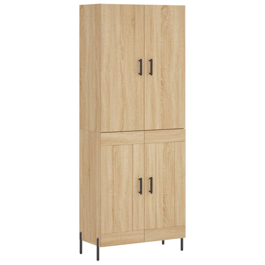 Highboard Sonoma Oak 69,5x34x180 cm Engineered Wood