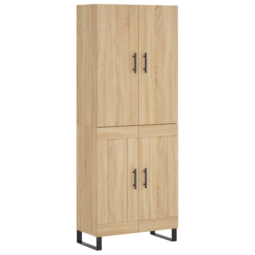 Highboard Sonoma Oak 69.5x34x180 cm Engineered Wood