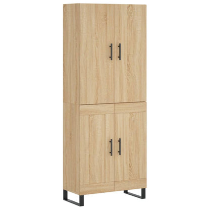 Highboard Sonoma Oak 69.5x34x180 cm Engineered Wood