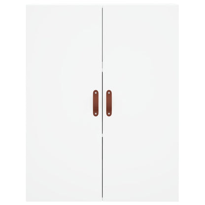 Highboard White 69,5x34x180 cm Engineered Wood