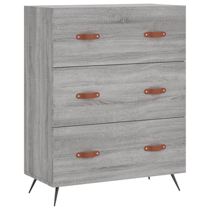 Highboard Grey Sonoma 69,5x34x180 cm Engineered Wood