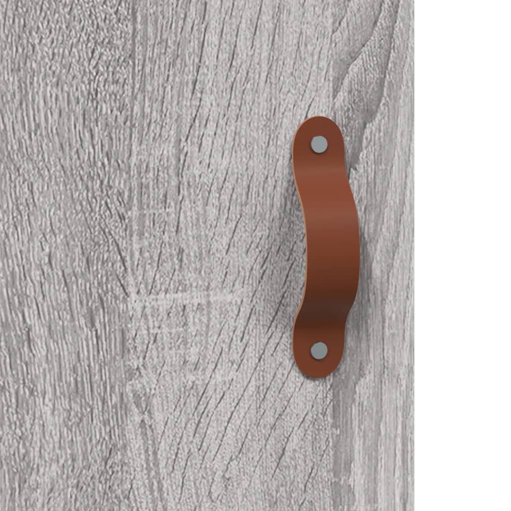 Highboard Grey Sonoma 69,5x34x180 cm Engineered Wood