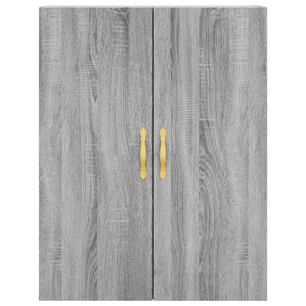 Highboard Grey Sonoma 69,5x34x180 cm Engineered Wood