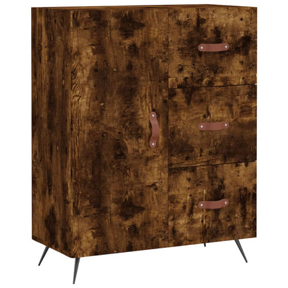 Highboard Smoked Oak 69,5x34x180 cm Engineered Wood