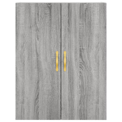 Highboard Grey Sonoma 69,5x34x180 cm Engineered Wood