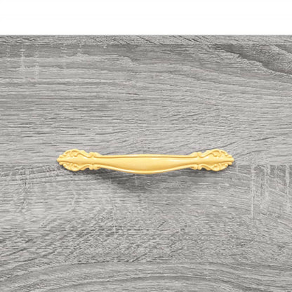 Highboard Grey Sonoma 69,5x34x180 cm Engineered Wood